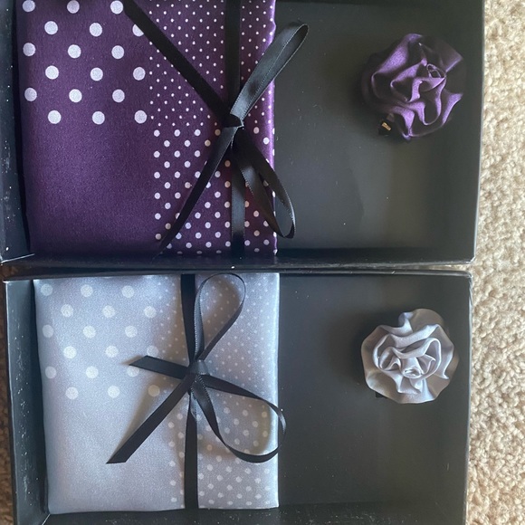 Jos A Bank silk lapel & pocket square brand new - Picture 2 of 2